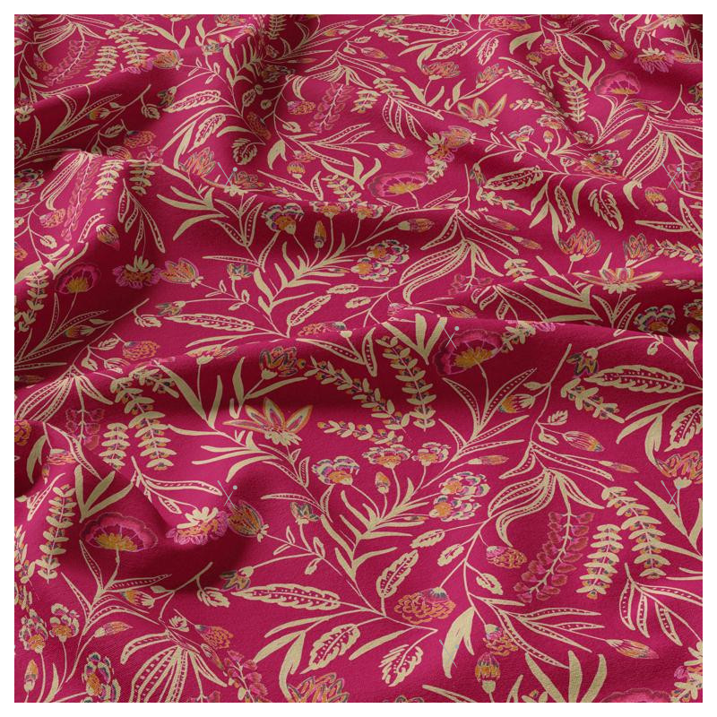 Printed Viscose RAMA Pink / Orange